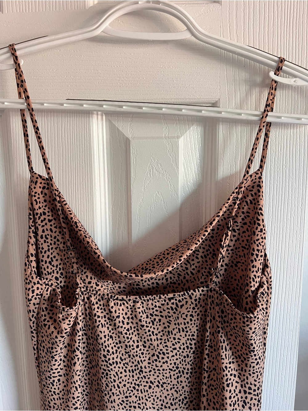 Audrey 3+1  Leopard-Print Cowl Neck Slip Dress size M - Picture 2 of 5
